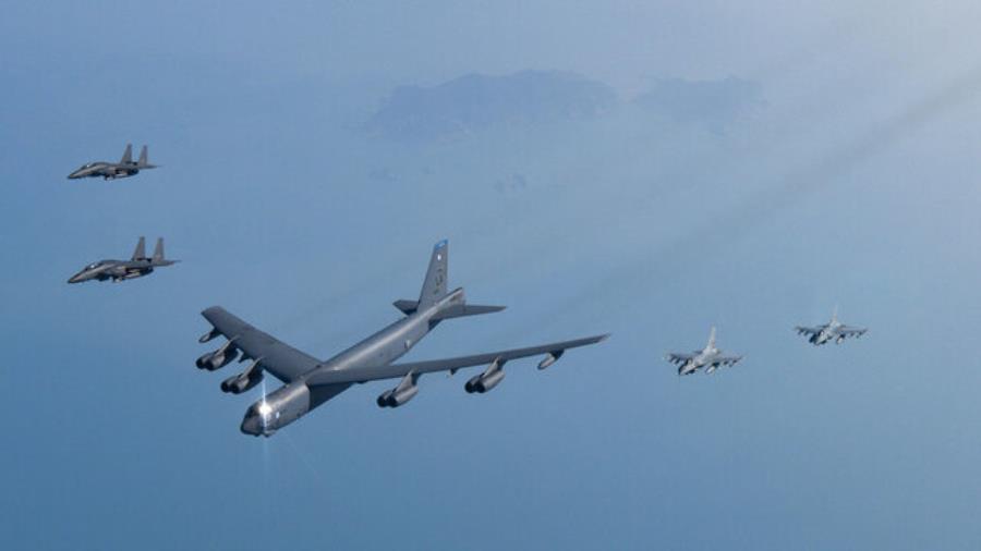 اولین رزمایش‌ هوایی مشترک آمریکا، ژاپن و کره جنوبی برگزار شد